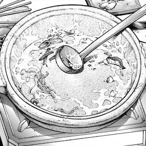 ちゃんこ鍋を食べた野見宿禰と当麻蹴速