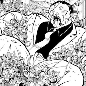 クレーンゲームの景品ぬいぐみにまみれる花山薫