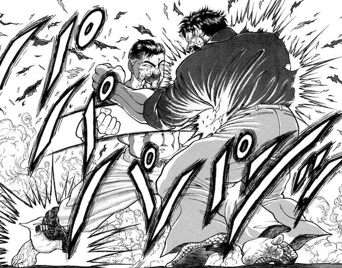 愚地克己のマッハ突き（花山薫 戦）