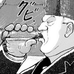 スキットルで酒を飲むロシア大統領（2回目）